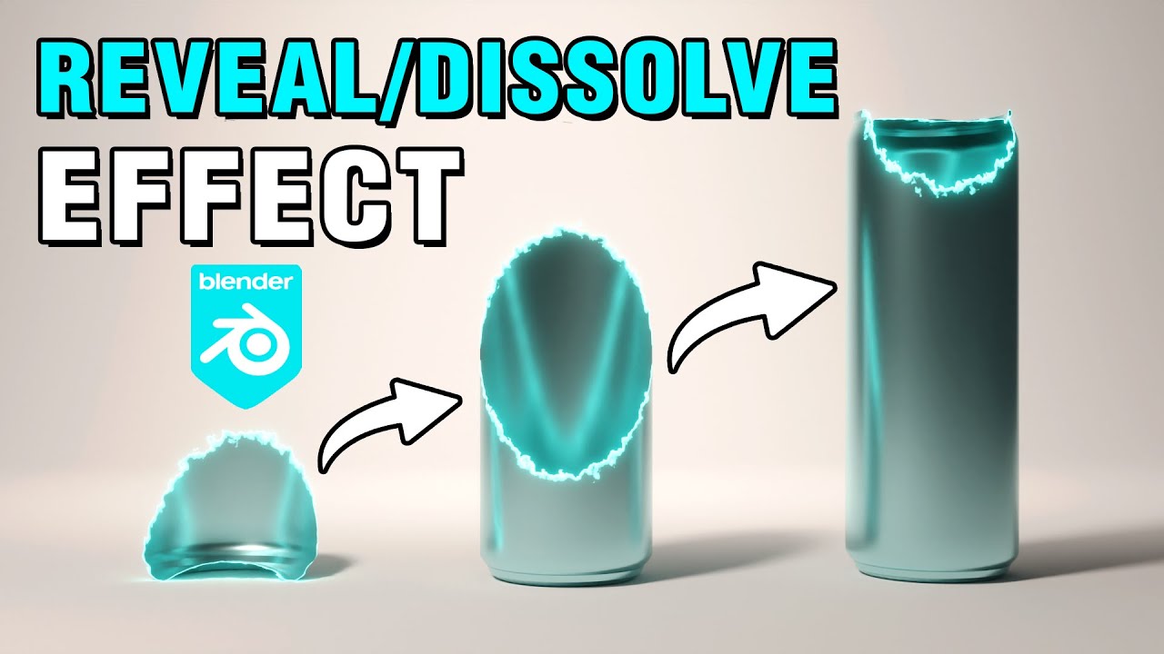 Эффект раскрытия и растворения в Blender 4.0! (Урок)