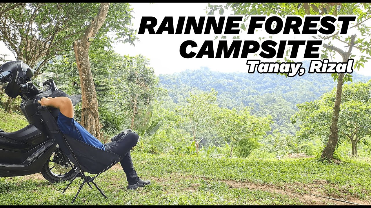 RAINNE FOREST CAMPSITE | CAMPING VLOG | MOTO CAMPING | SILENT VLOG | ASMR | BLACK CAMPING | 4K