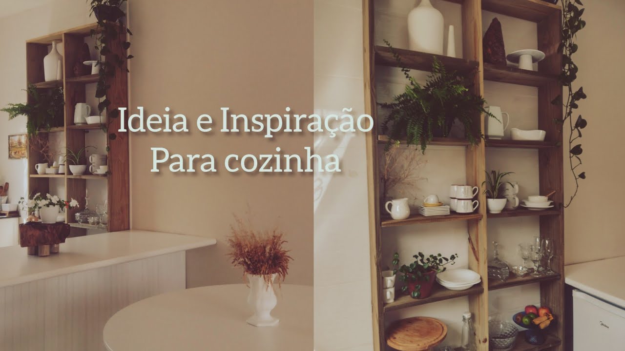 Antes e Depois da Cozinha🪵 Estante 🪴 Decoração. Cozinha Organizada
