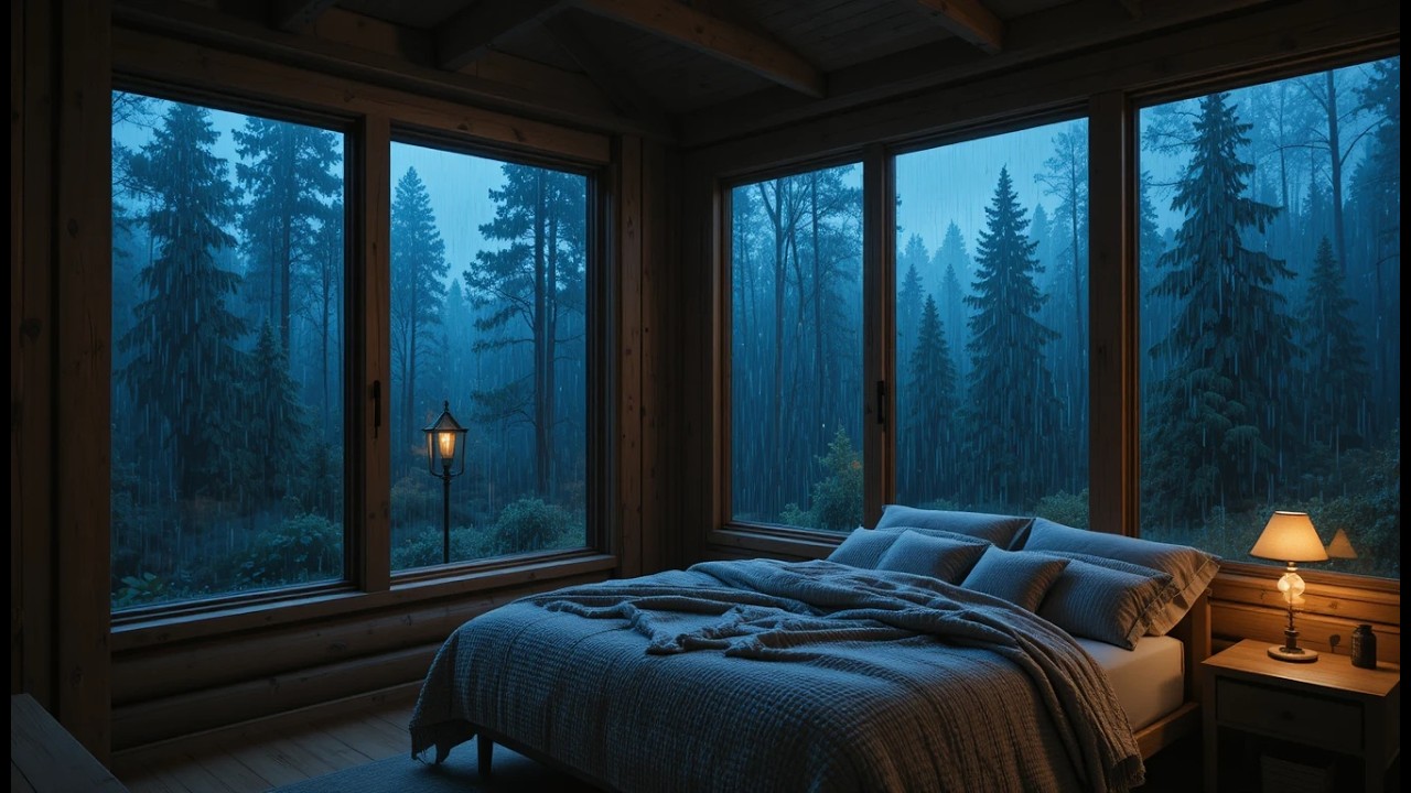 Heavy Rain for Deep Sleep 🌧️ Rain White Noise to Sleep FAST & Relax