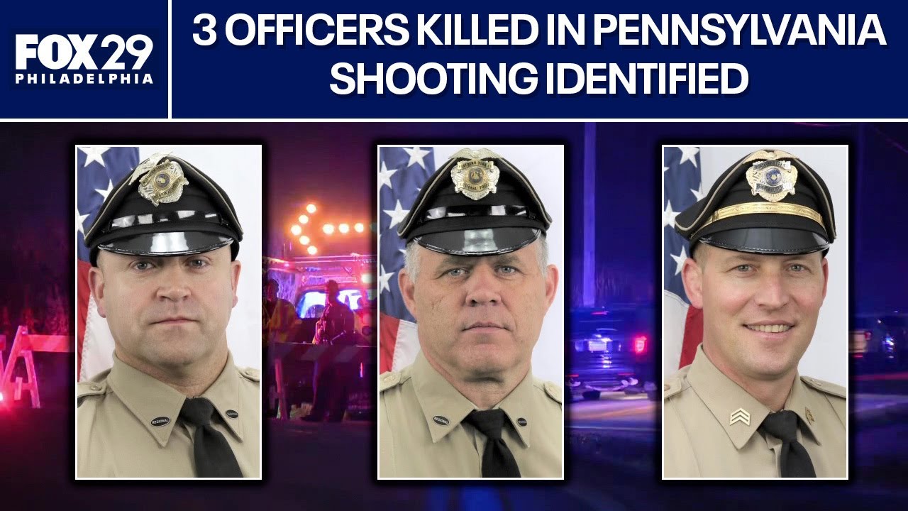 Pennsylvania officers killed in ambush shooting identified
