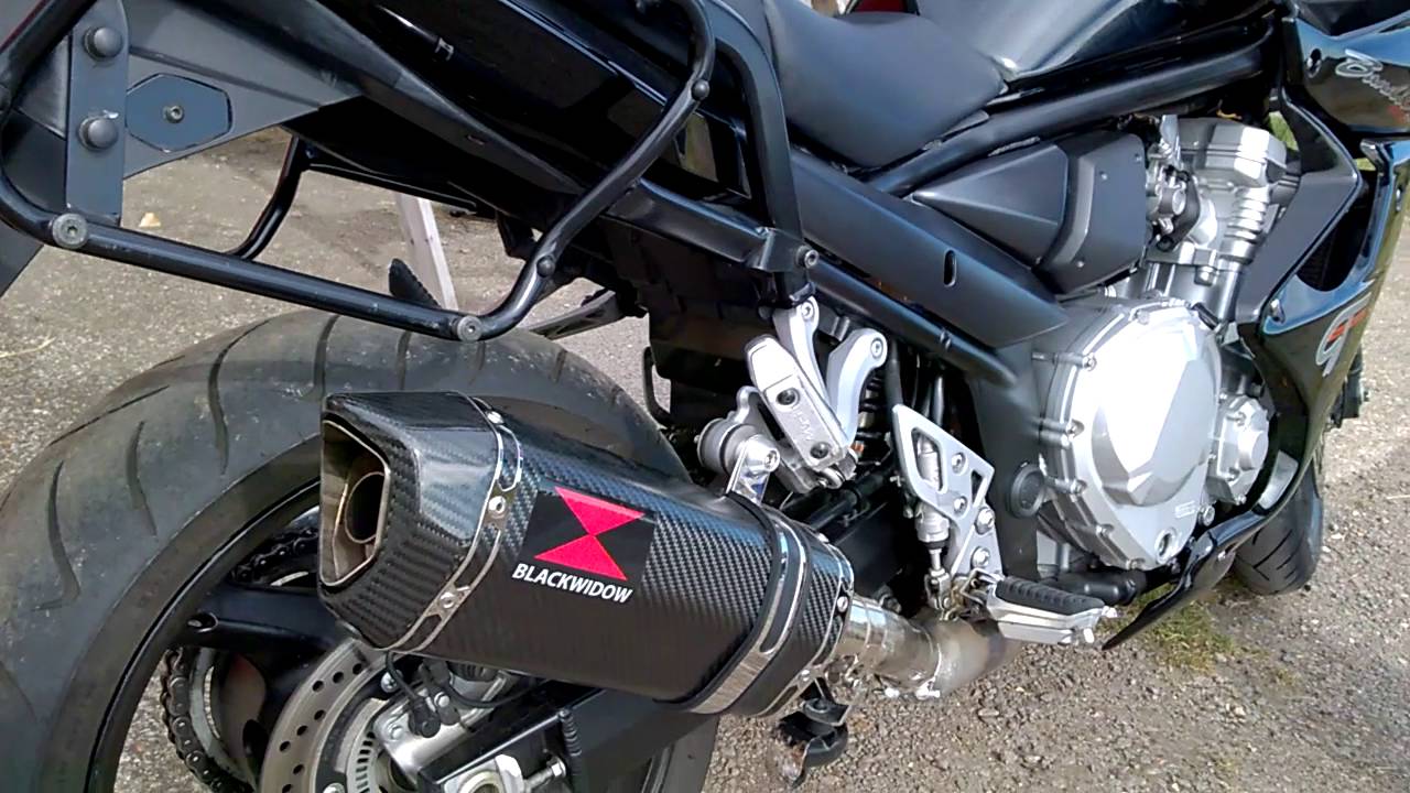 GSX 1250 GSF1250 EXHAUST SILENCER MUFFLER BLACK WIDOW EXHAUSTS END CAN