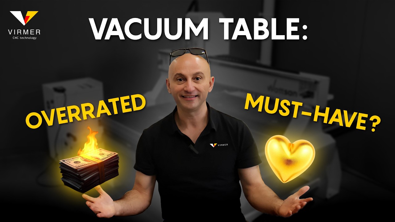 Why YOU NEED a VACUUM TABLE (How a vacuum table for CNC ROUTER Works) | Wattsan M1 1313