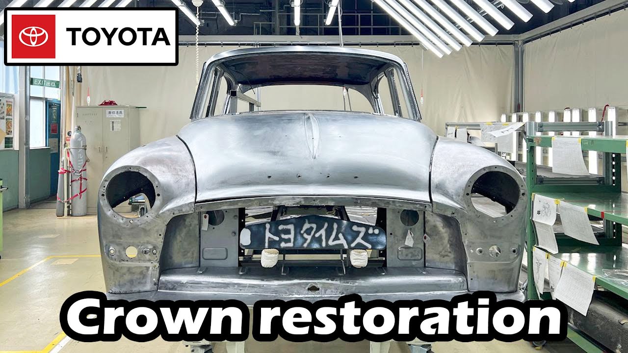 Toyota Crown restoration - Body, Engine & Transmission Assembly