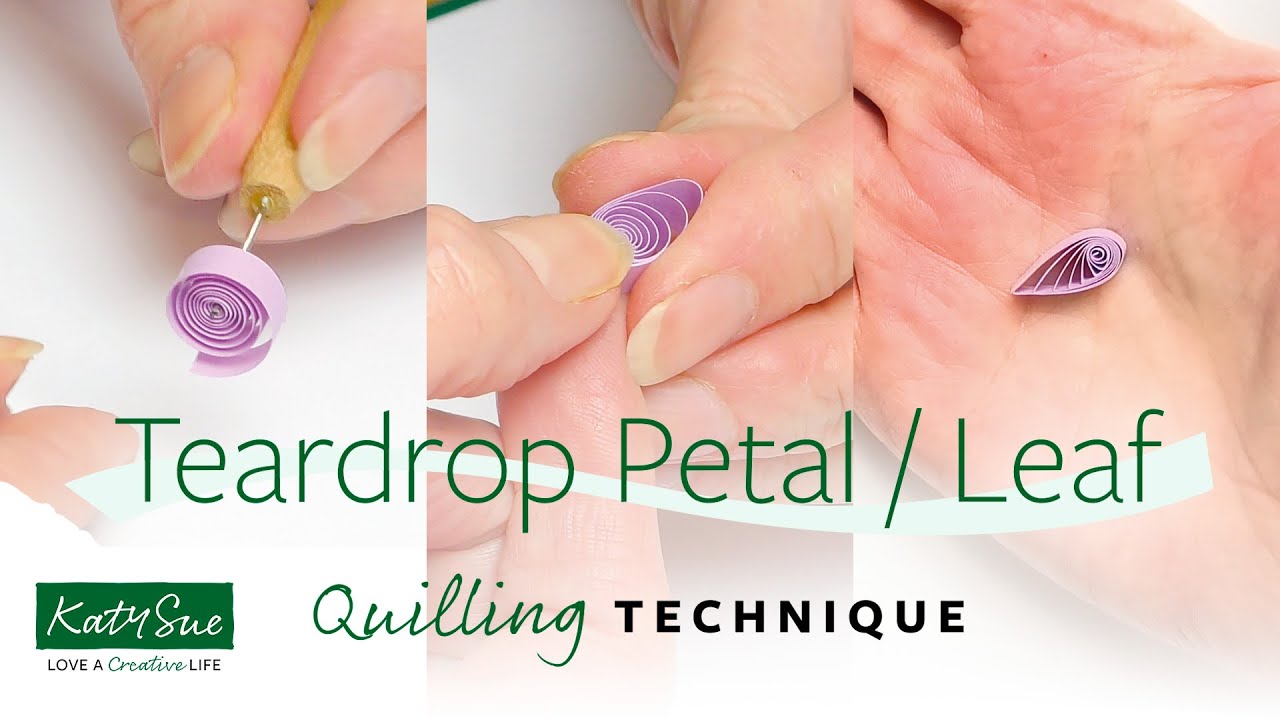 Teardrop Petal Technique | Paper Quilling How To for Beginners