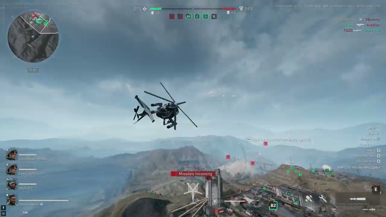 Delta Force Helicopters Dodging Missiles