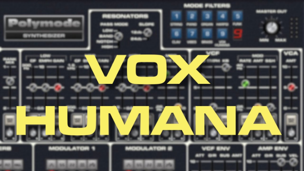 Polymoog Vox Humana &mdash; on Cherry Audio Polymode