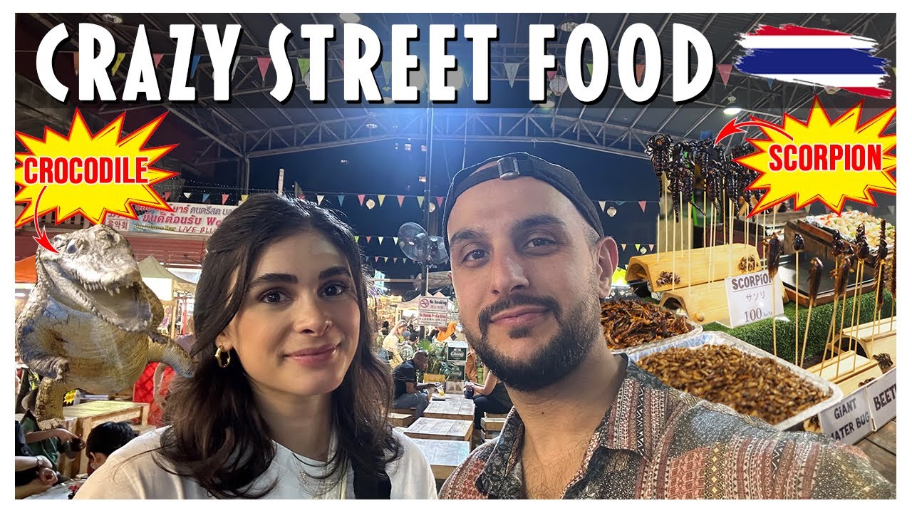 CRAZY Thai Street Food in CHIANG MAI 🇹🇭 | Our First Experience | Thailand Travel Vlog 2024