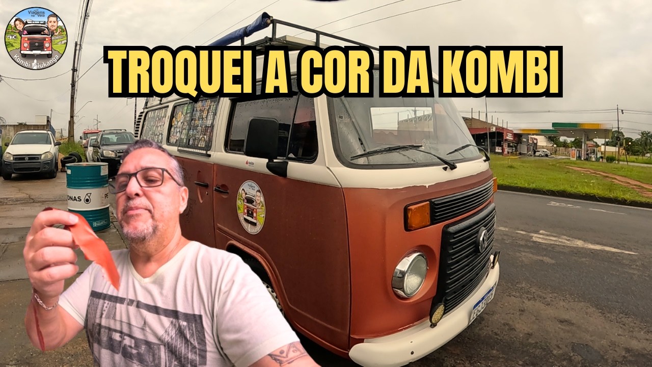 MUDEI A COR DA KOMBI! 😱 VOCÊ NÃO VAI ACREDITAR NO RESULTADO!
