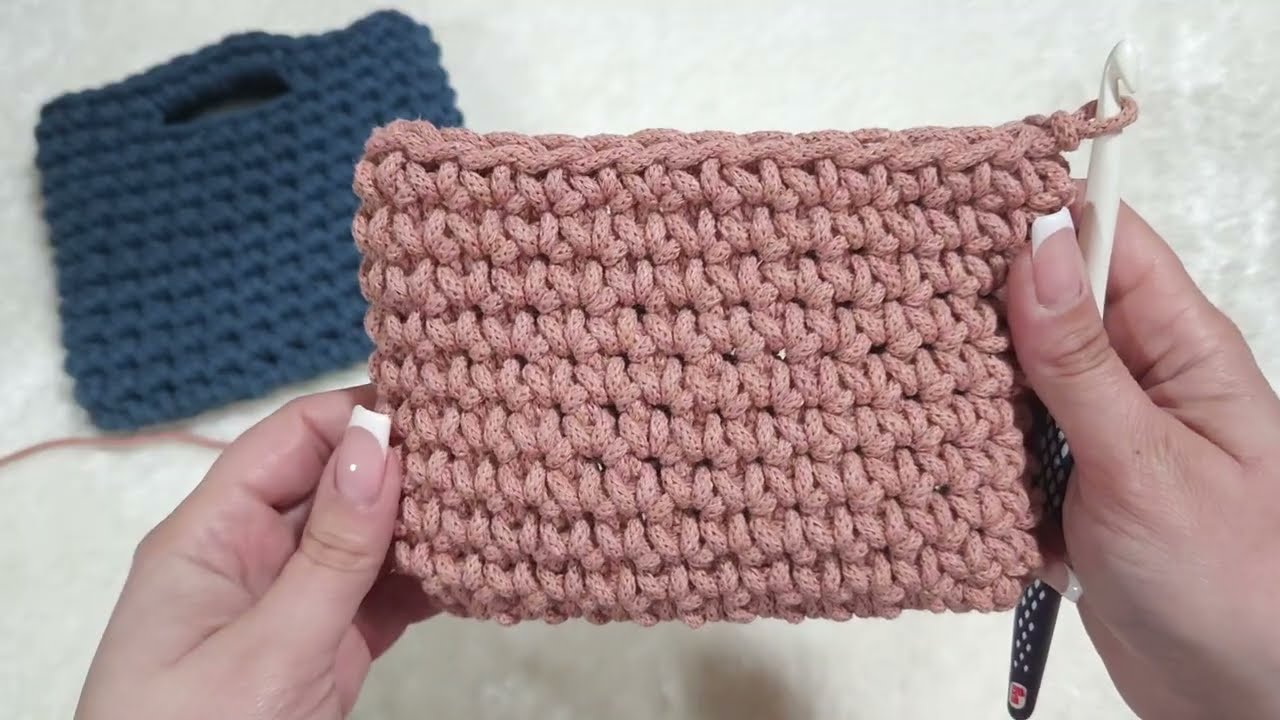 Háčkovaná taštička (Příze Bobbiny 3mm)