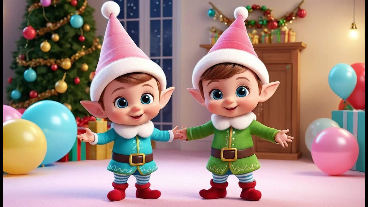 Elf Kids Welcome New Year Party | Fun Learning & Action Song for Toddlers