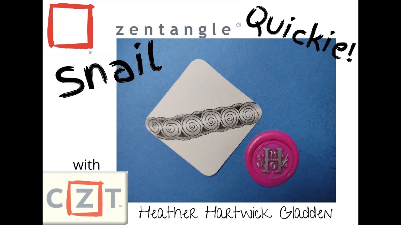 Zentangle® Quickie: Snail