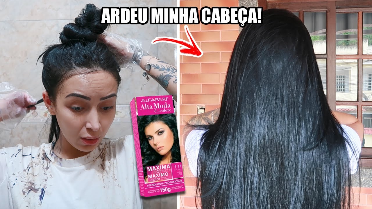 TESTEI A TINTA ALFAPARF PRETO AZULADO (ALTA MODA 1.11)