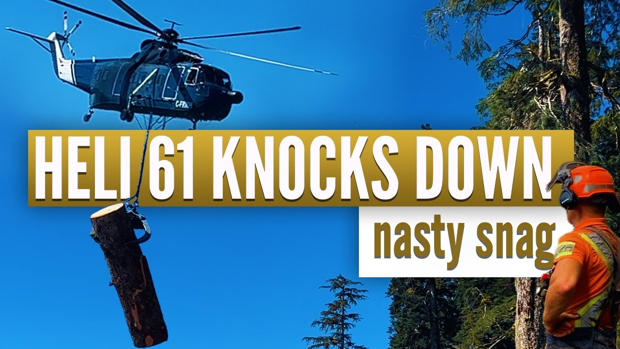 Smashing trees with helicopters | Accurate tree placement for easy bucking 