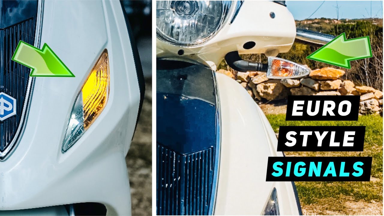 2013+ Piaggio Fly - Euro Style Front Signal Mod | Mitch's Scooter Stuff