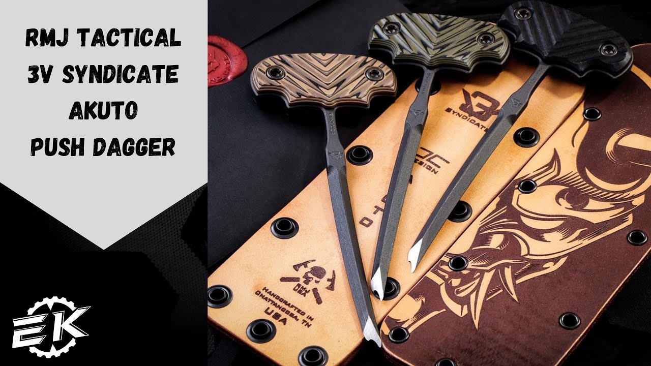RMJ USA 3V Syndicate Akuto Push Dagger