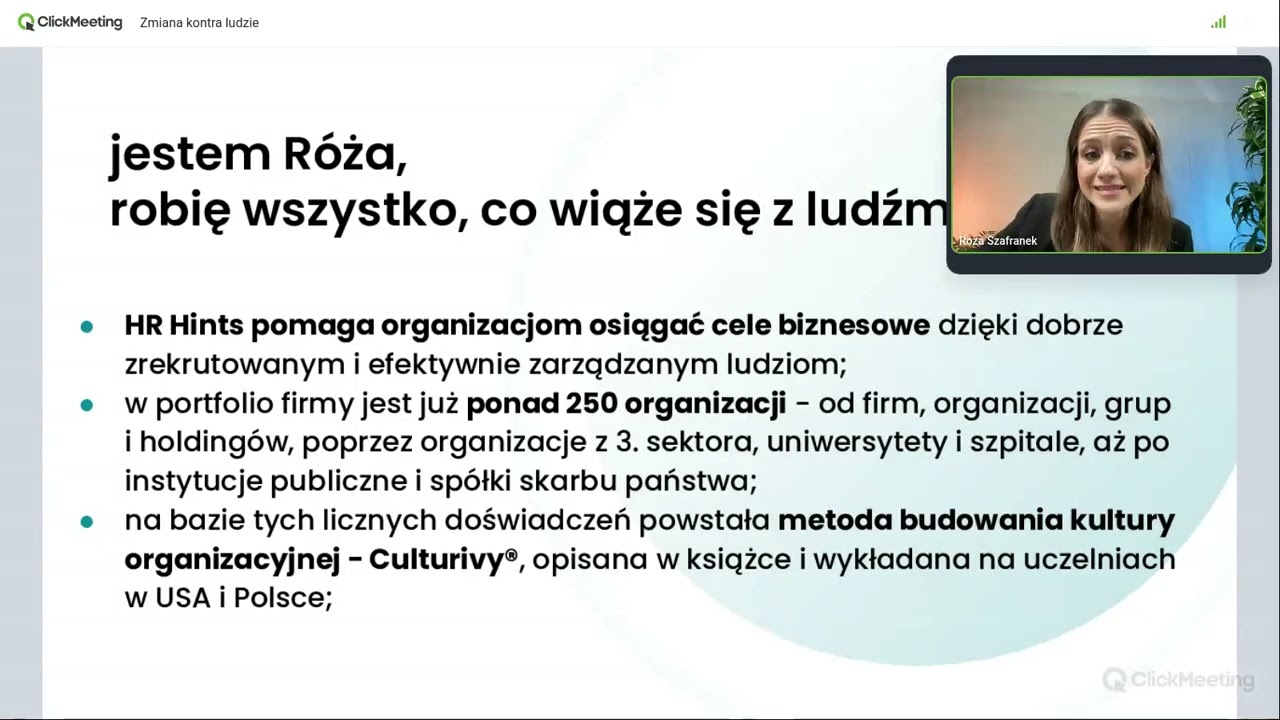Webinar HR Hints: Zmiana kontra ludzie