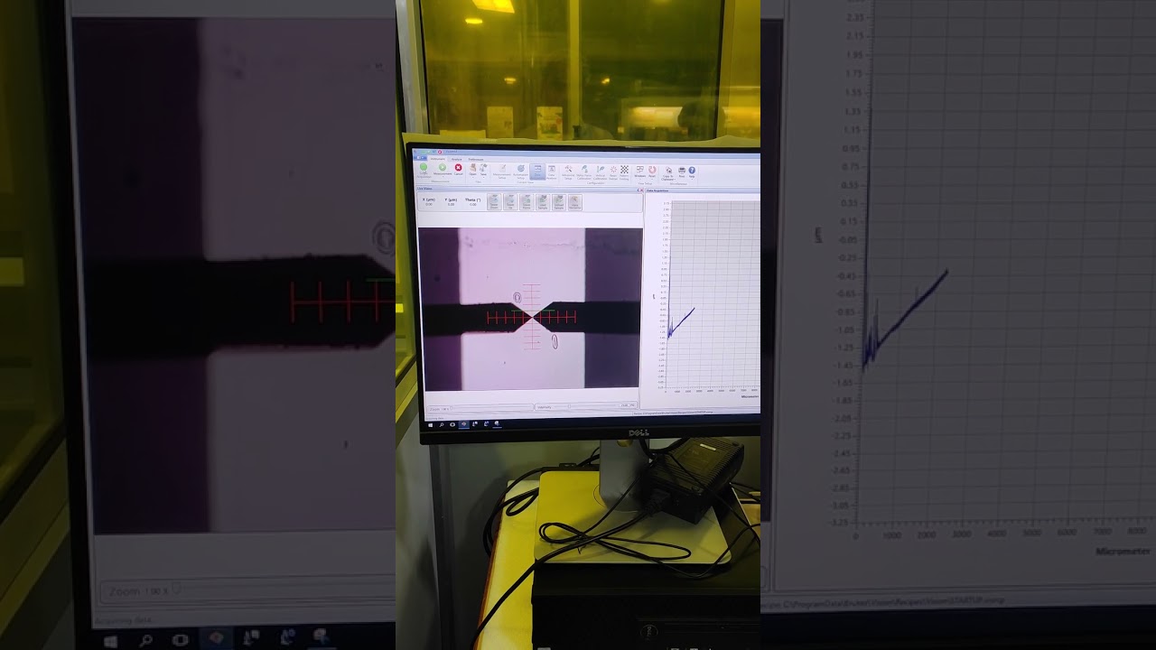 Dektak Profilo meter length measurement