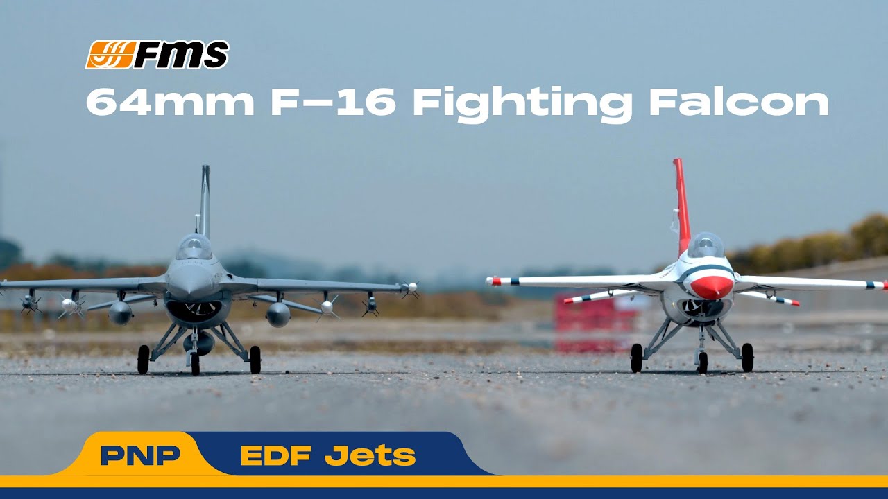 FMS EDF Jet 64mm F-16 Fighting Falcon #rcplane @FMSRCAirplane