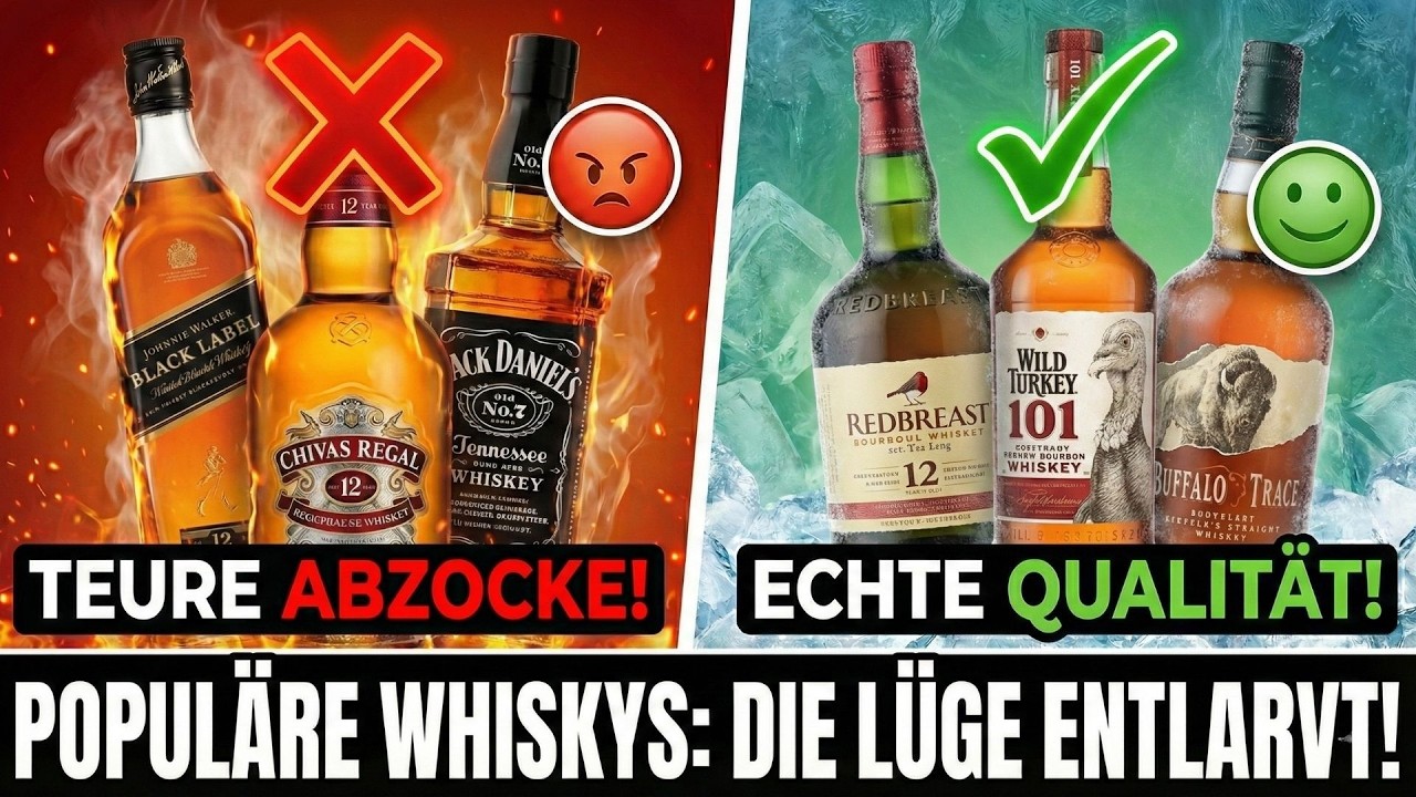 Diese 5 Whisky-Klassiker rauben Deutsche blind - 3 Geheimtipps unter 40€