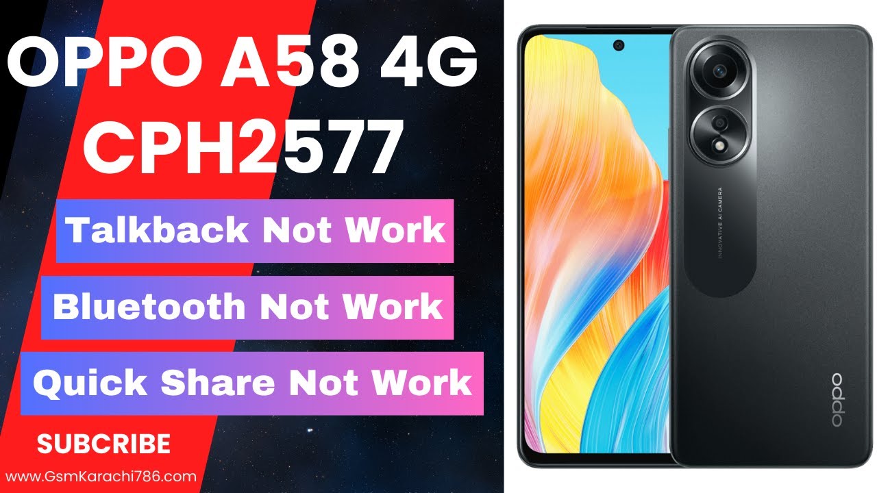 OPPO A58 4G CPH2577 Android 15 FRP Remove Just One Click