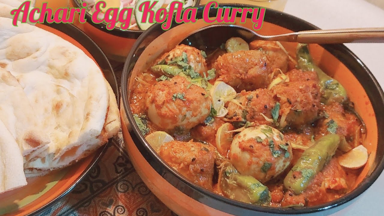 Achari Chicken Kofta Easy_How to Make Achar Kofta Curry_Achari Meatballs Curry With Homemade Masala