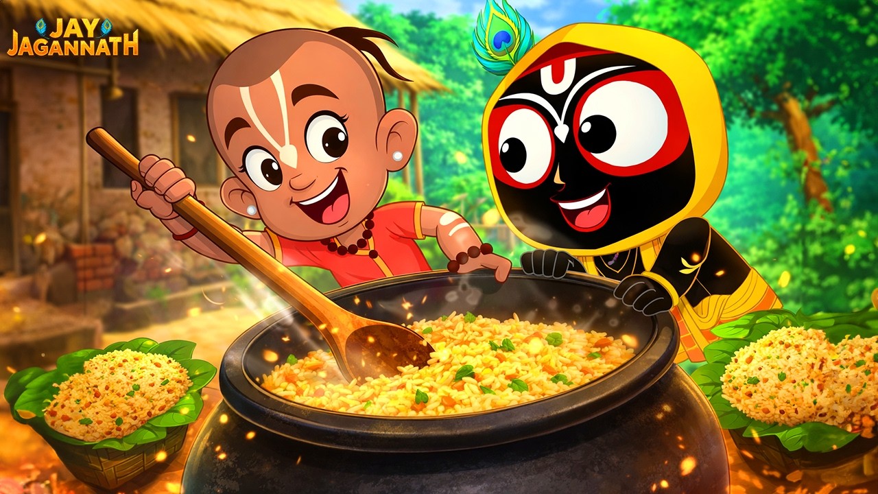 भगवान जगन्नाथ ने मंदिर का भोग क्यों छोड़ा? | Jay Jagannath | Jagannath Cartoon| jai jagannath