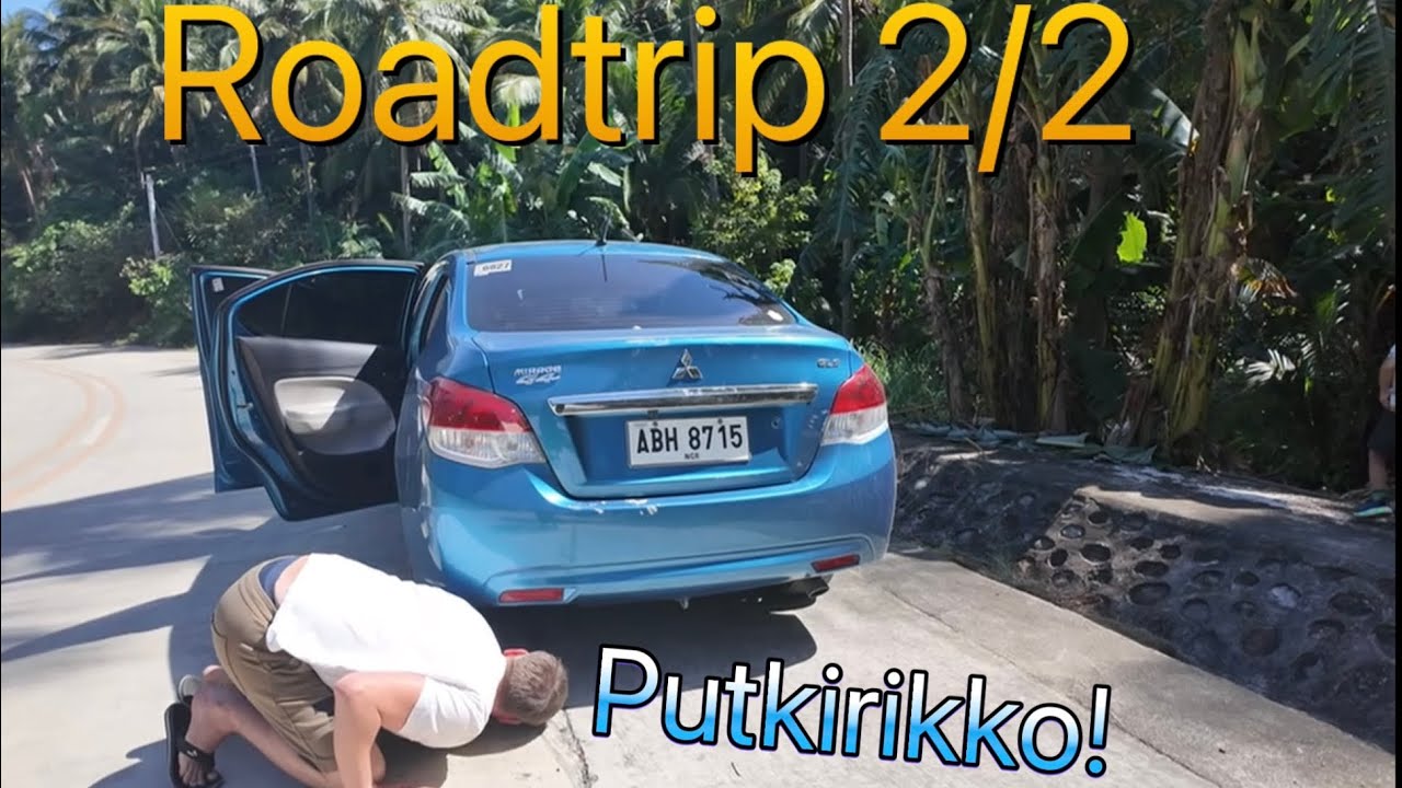 Roadtripillä batangas kirkko ja pakoputki irti Roadtrip 2/2 vlog 10