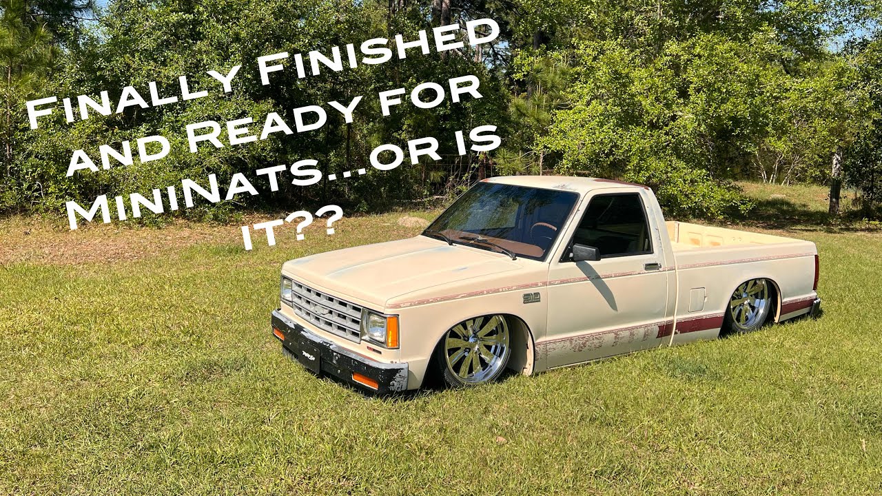 Bagging and body dropping our 1989 S10…part 14…finally finished and ready for MiniNats
