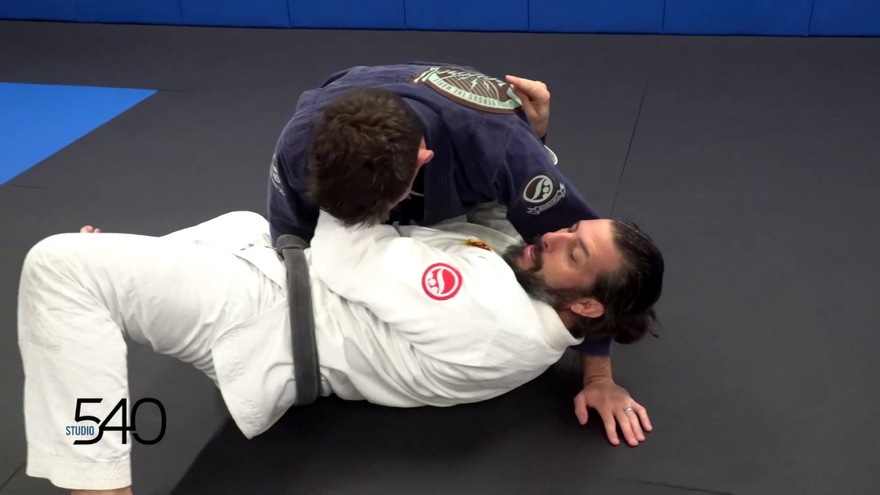 Brazilian Jiu Jitsu Harpoon Sweep From Bottom Side Control