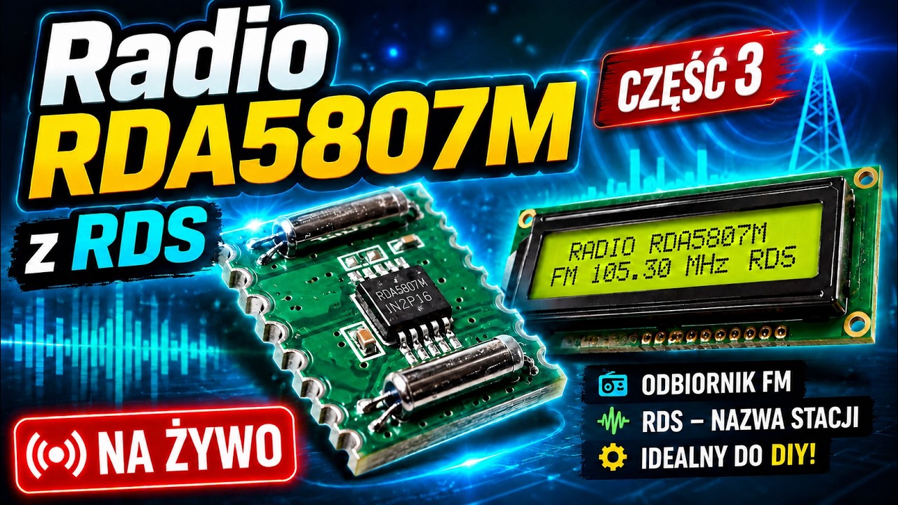 Budujemy Radio z RDS na RDA5807M + sterowanie 1-Wire [Krok po Kroku] - cz.3 #radio #diy