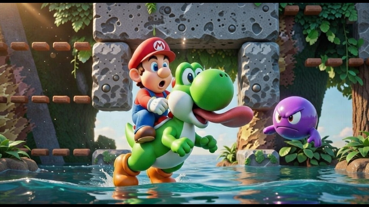 ¡Cuidado con los Monos! 🐒 | Yoshi's Island - Nivel 3-7: Monkey’s Favorite Lake #nintendo #gaming