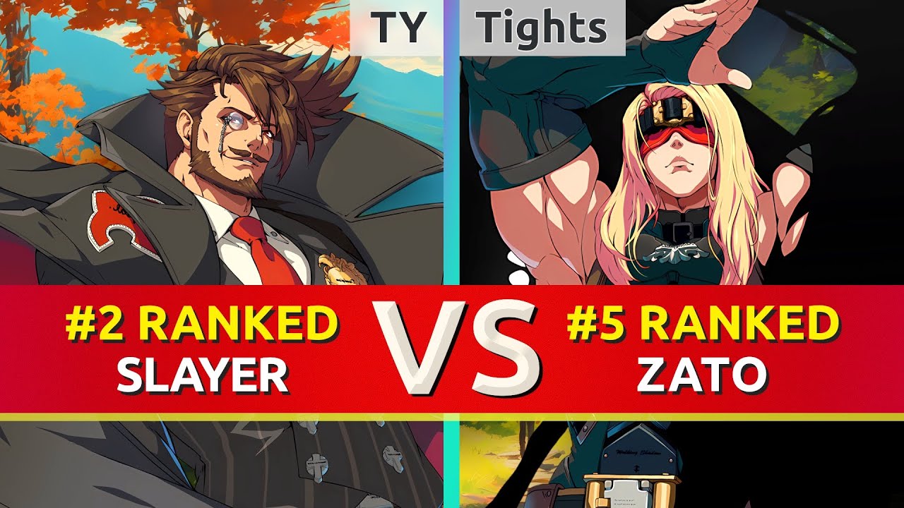 GGST ▰ TY (#2 Ranked Slayer) vs Tights (#5 Ranked Zato). High Level Gameplay