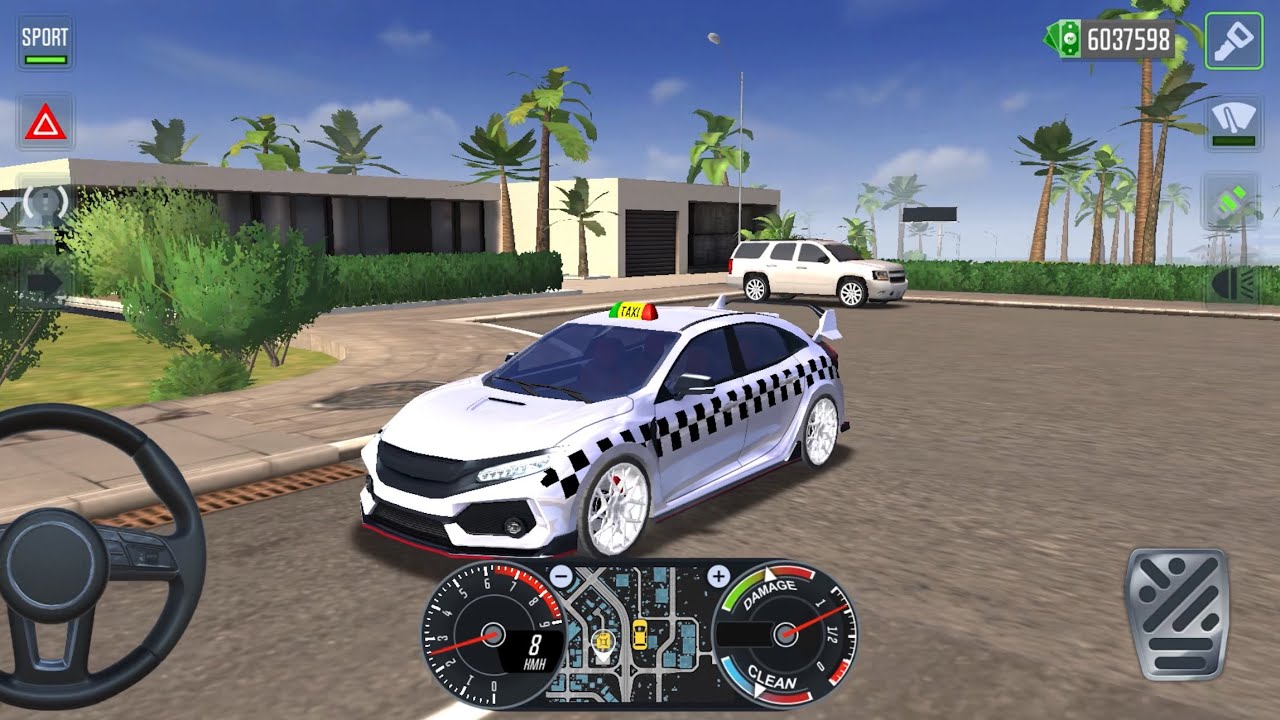 Honda Civic 2.0 Type R | Los Angeles | Taxi Car Simulator EVO Mobile Gameplay