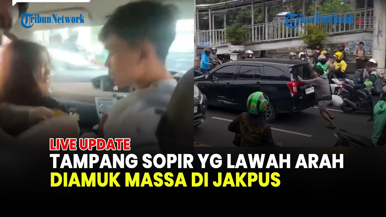 🔴TAMPANG & KONDISI SOPIR MOBIL LAWAN ARUS YANG DIAMUK MASSA DI JAKPUS, TAK BERKUTIK DIBEKUK POLISI
