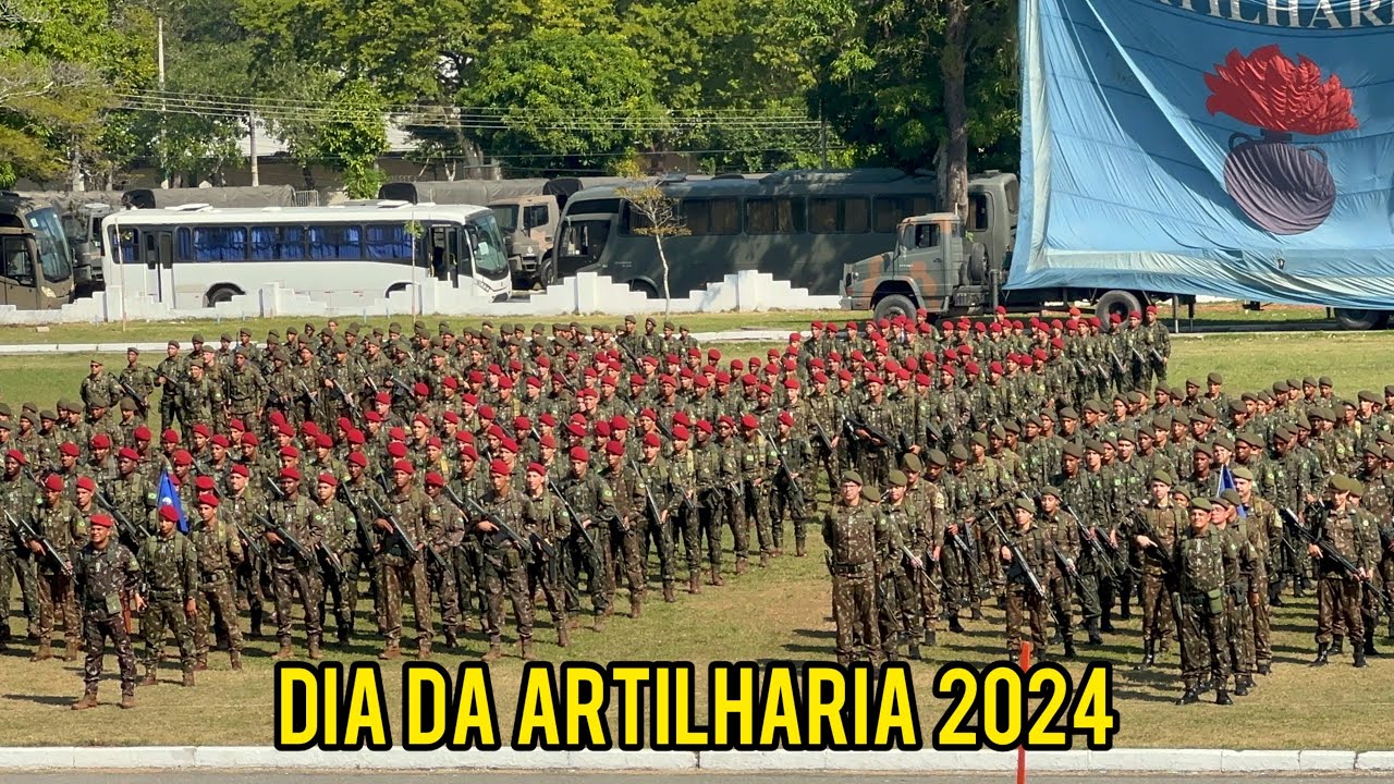 SOLENIDADE ALUSIVA AO DIA DA ARTILHARIA NO CAMPO DE PARADA E ESTÁDIO BRIGADEIRO SAMPAIO 🇧🇷