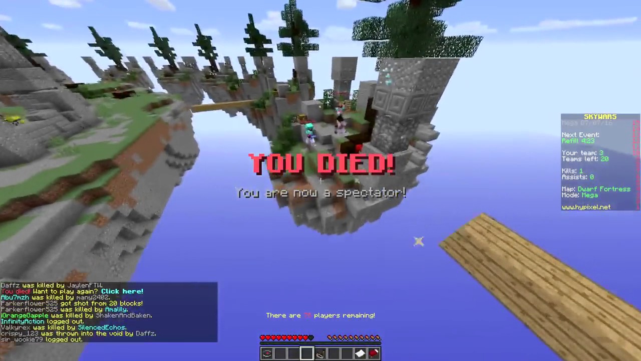 ماين كرافت حرب السماء   الهنقر قيم رجعت !!!  Minecraft SkyWars By Abu7mzh
