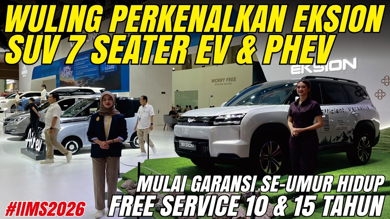 WULING GAK MAU KALAH! PERKENALKAN EKSION SUV 7 SEATER FREE SERVICE & GARANSI SEUMUR HIDUP EV LAINNYA
