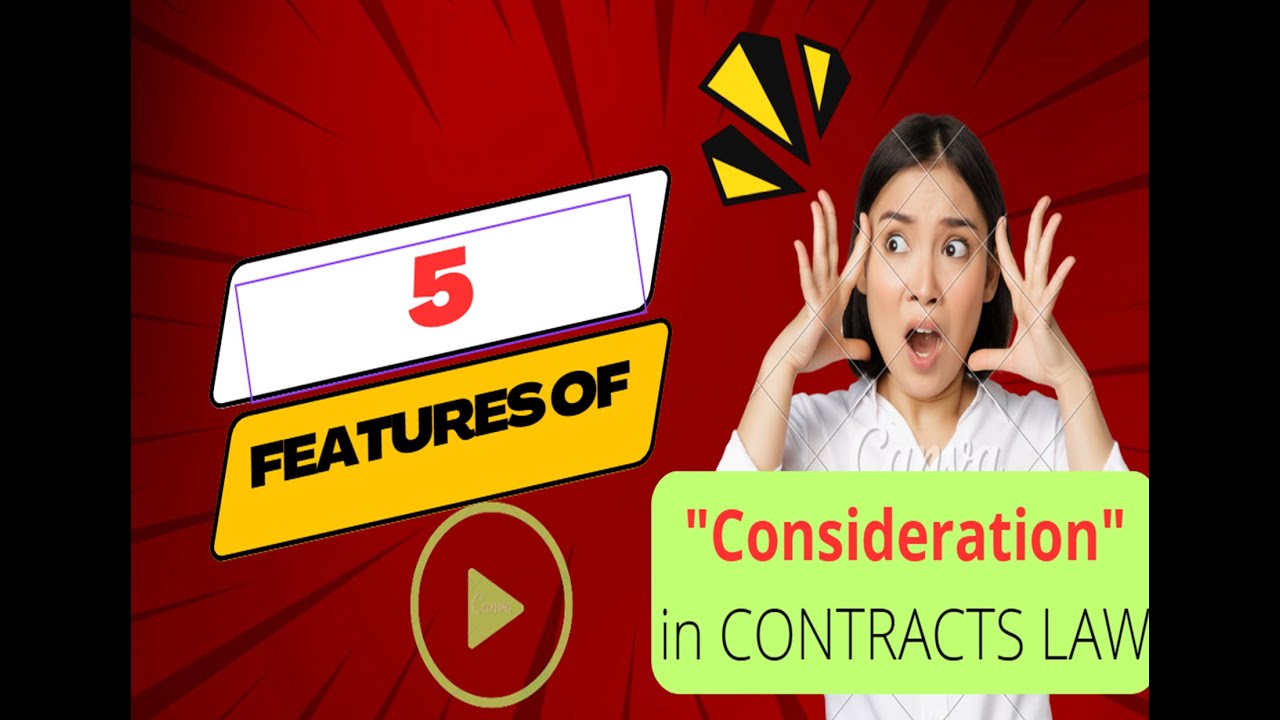 Five Fundamental Features of "Consideration" in Contracts Law