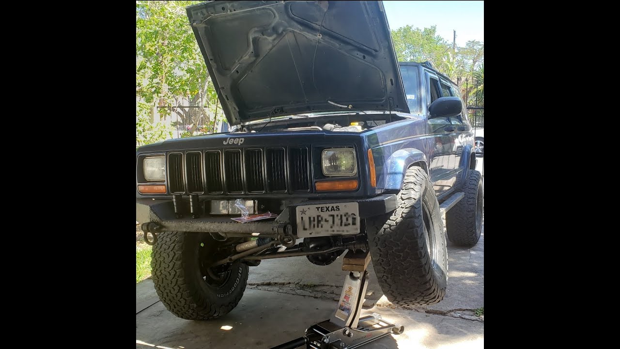 Cherokee XJ cutting fenders to fit 33's