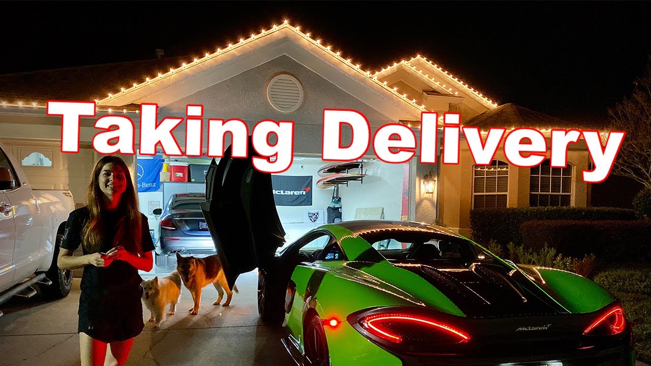 Taking delivery of my dream car!