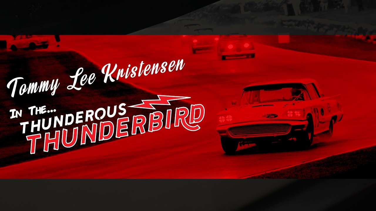TOM KRISTENSEN wrestles a 1959 FORD THUNDERBIRD from last | 2017 St Mary's Trophy | Goodwood Revival