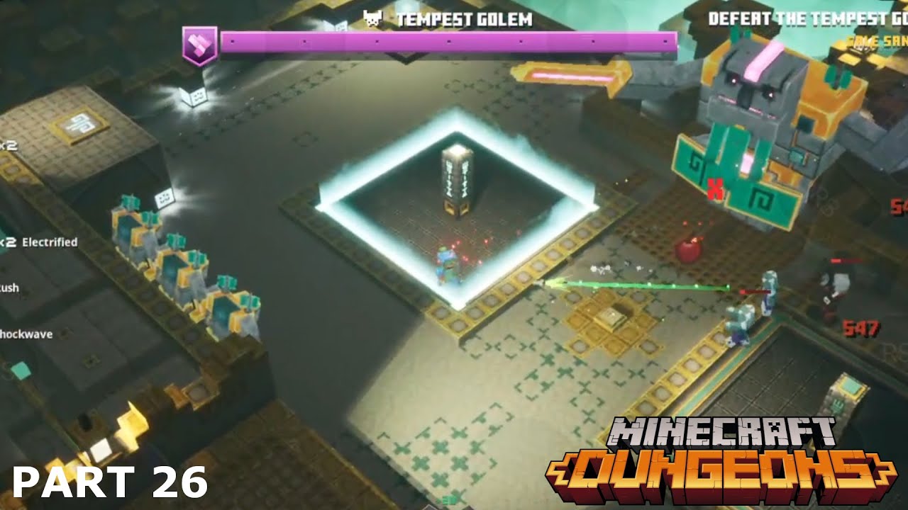 Minecraft Dungeons |Gameplay Walkthrough Part 26 |Gale Sanctum Mission ! Howling Peaks DLC