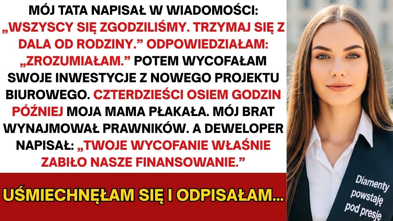 M&oacute;j tata napisał: &bdquo;Wszyscy się zgodziliśmy. Trzymaj się z dala od rodziny.&rdquo; Odpowiedziałam...