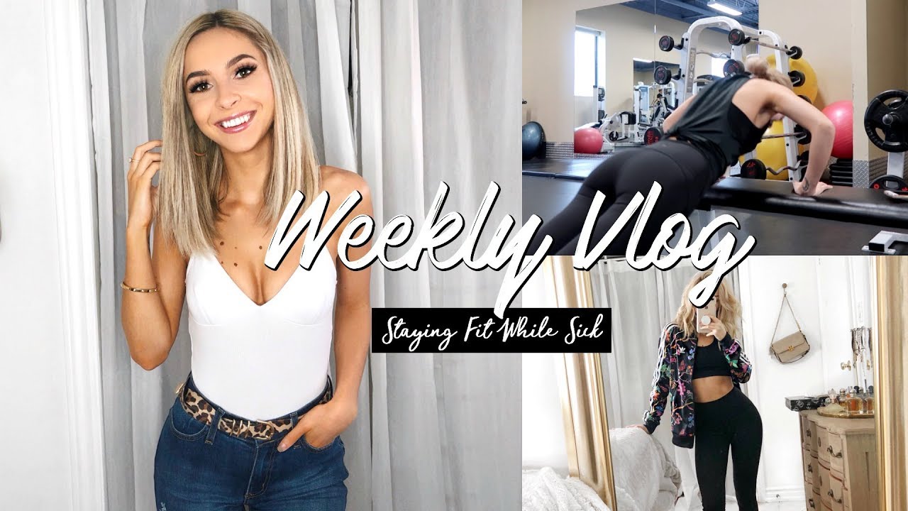 VLOG WEEK 11 | STAYING FIT WHILE SICK | FULL UPPER-BODY WORKOUT