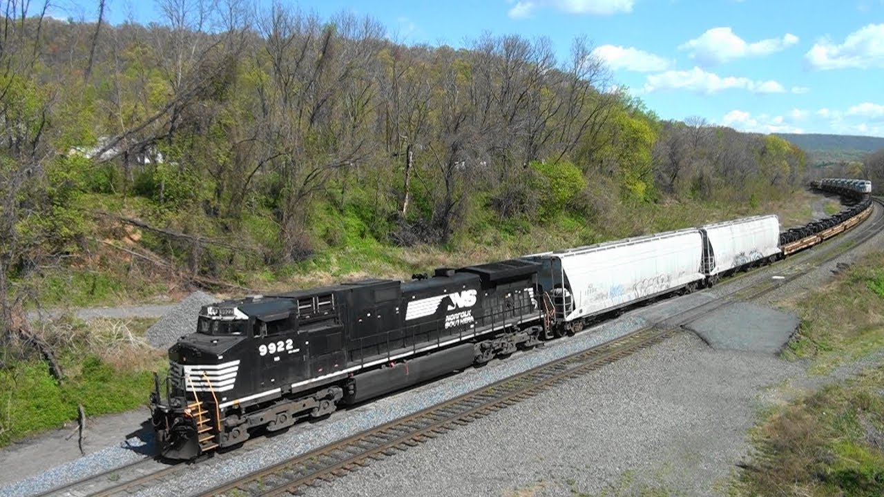 NS 058 with Export Units into Enola Yard (2012)