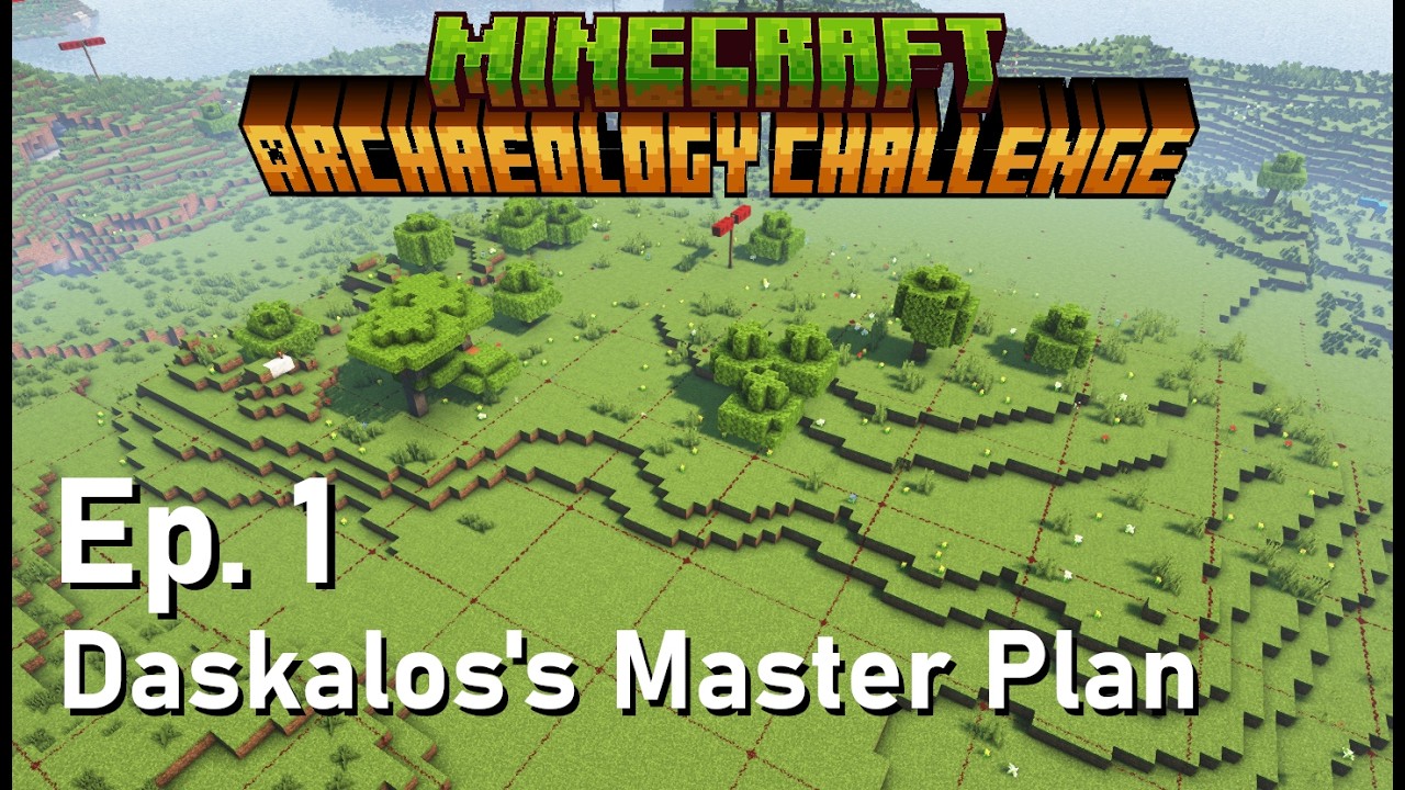 Minecraft Archaeology Challenge: Ep 1 - Kidnapped by Daskalos and Our Excavations Are Being Graded!!