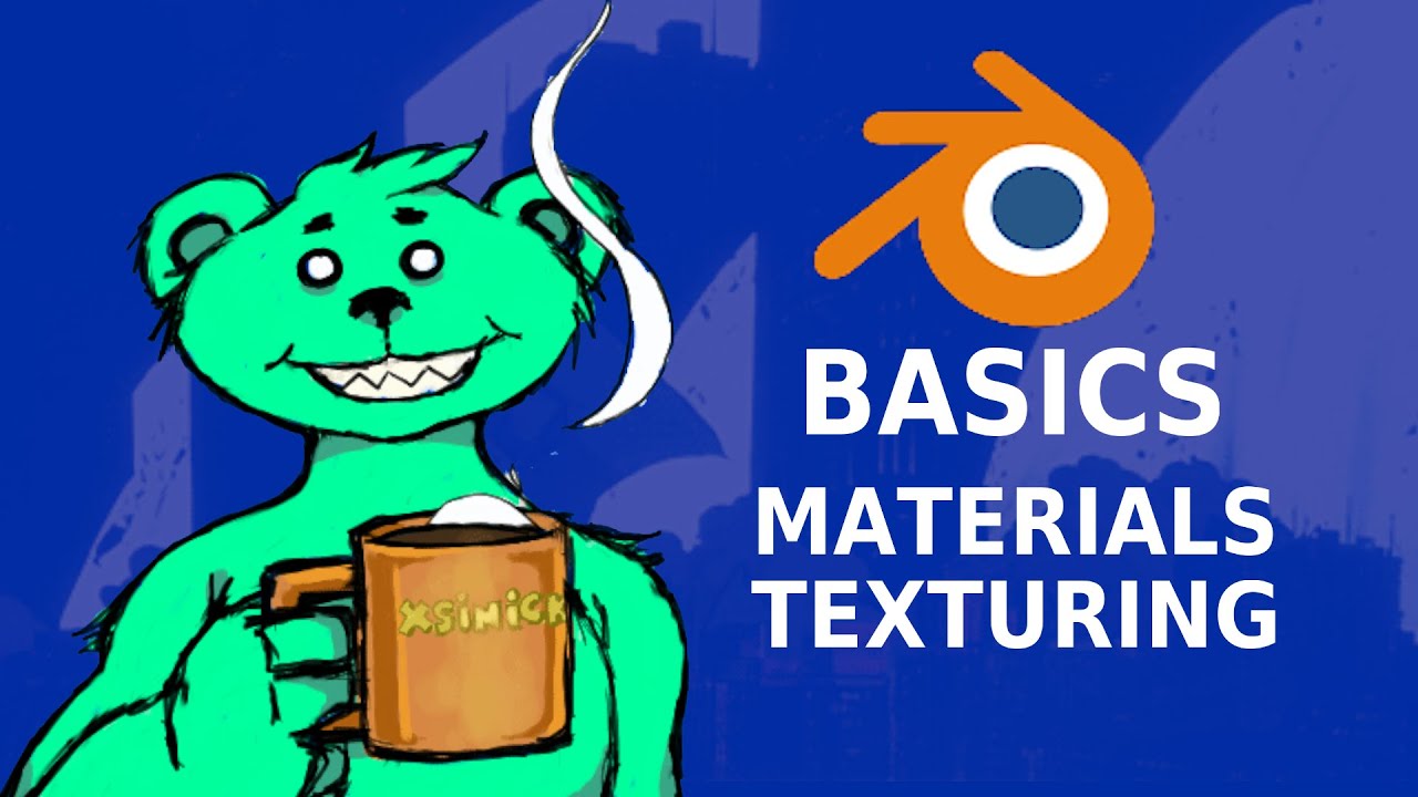Blender Basics 3D Materials & Texturing | Learn simple 3D start from scratch.