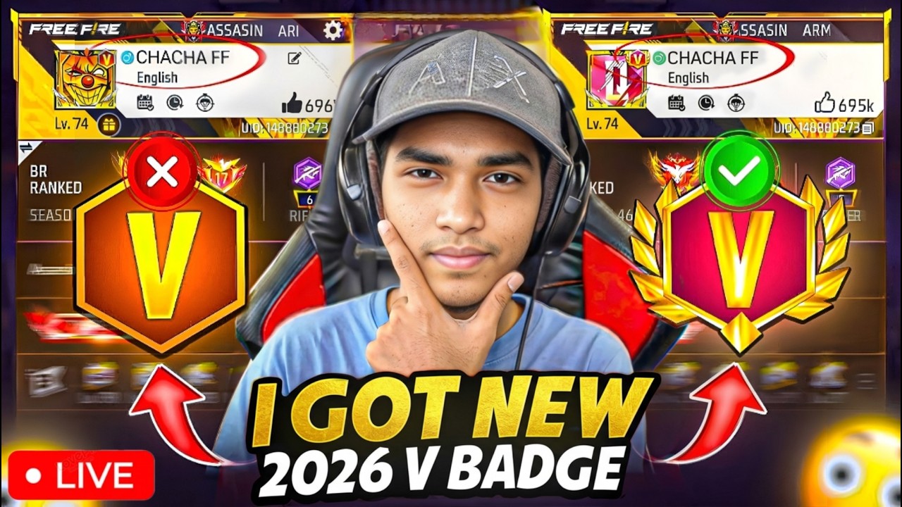 Prank Noob yang Berakhir Buruk 😂 Pemain V Badge 2026 Kena Troll | Free Fire Shorts Live🔴
