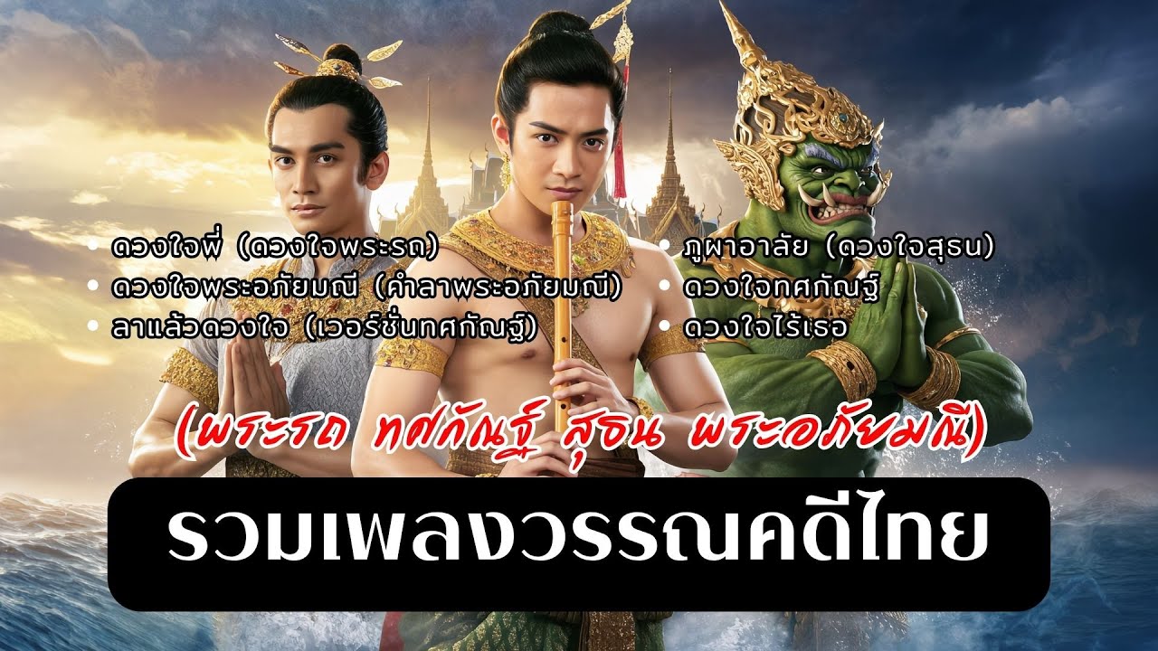 รวมเพลงวรรณคดีไทย | พระรถ  ทศกัณฐ์ สุธน พระอภัยมณี | เพลงลูกทุ่งวรรณคดีไทยเพราะๆ ฟังยาวต่อเนื่อง
